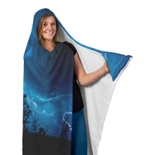 Load image into Gallery viewer, Lightning Storm - Hooded Blanket