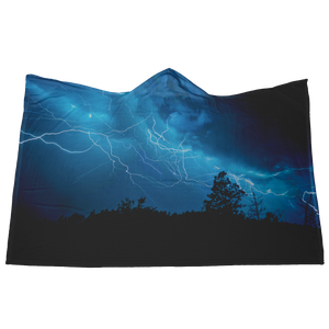 Lightning Storm - Hooded Blanket