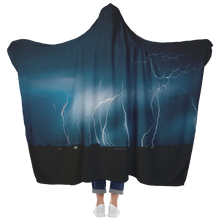 Load image into Gallery viewer, Lightning Strikes - Hooded Blanket