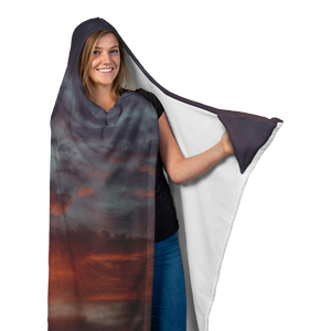 Colorful Sunset - Hooded Blanket