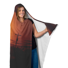 Cargar imagen en el visor de la galería, Sunset Powerlines - Hooded Blanket