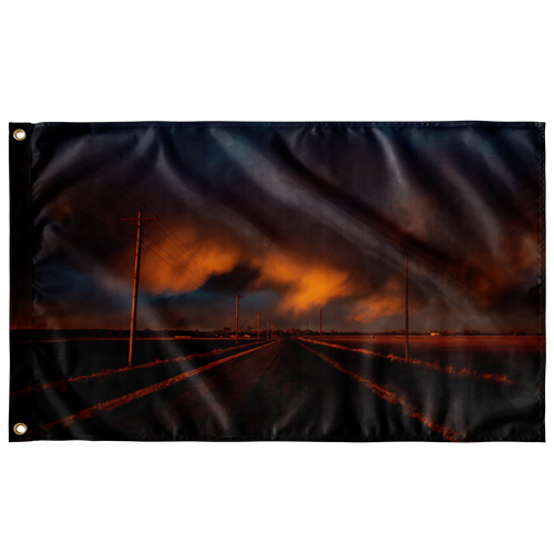 Stormy Sunset - Flag