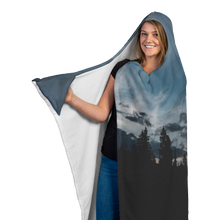 Load image into Gallery viewer, Blue Sunset - Hooded Blanket