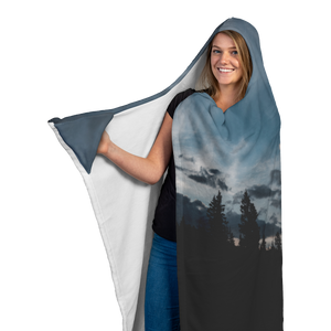 Blue Sunset - Hooded Blanket