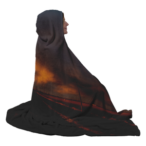 Stormy Sunset - Hooded Blanket