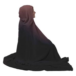 Red Sun Reflection - Hooded Blanket