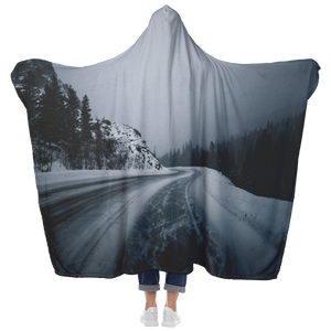 Colorado Winter Drive - Hooded Blanket