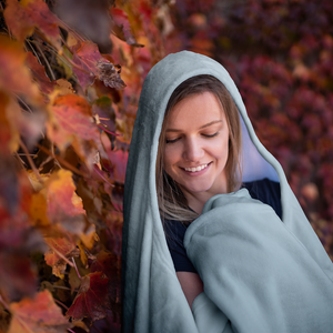 Foggy Trees - Hooded Blanket