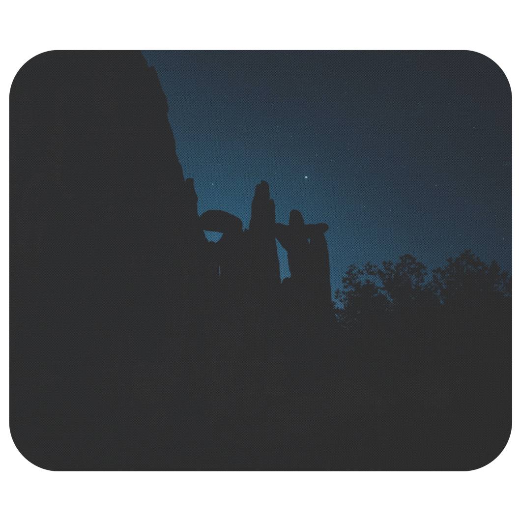 Garden of the Gods at night - Mousepad