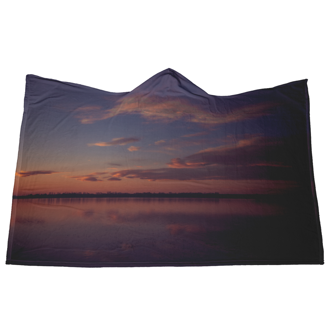 Clouds Reflection - Hooded Blanket