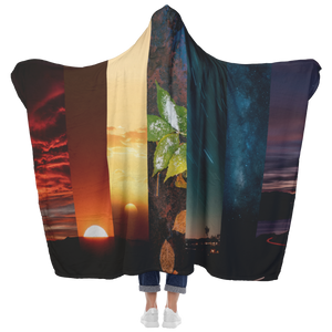 Rainbow Landscape - Hooded Blanket