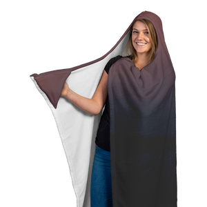 Red Sun Reflection - Hooded Blanket