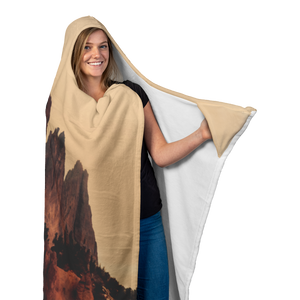 Garden of the Gods edit - Hooded Blanket