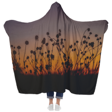 Load image into Gallery viewer, Flower Sunset - Hooded Blanket