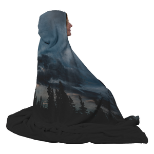 Blue Sunset - Hooded Blanket