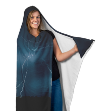 Cargar imagen en el visor de la galería, Lightning Strikes - Hooded Blanket