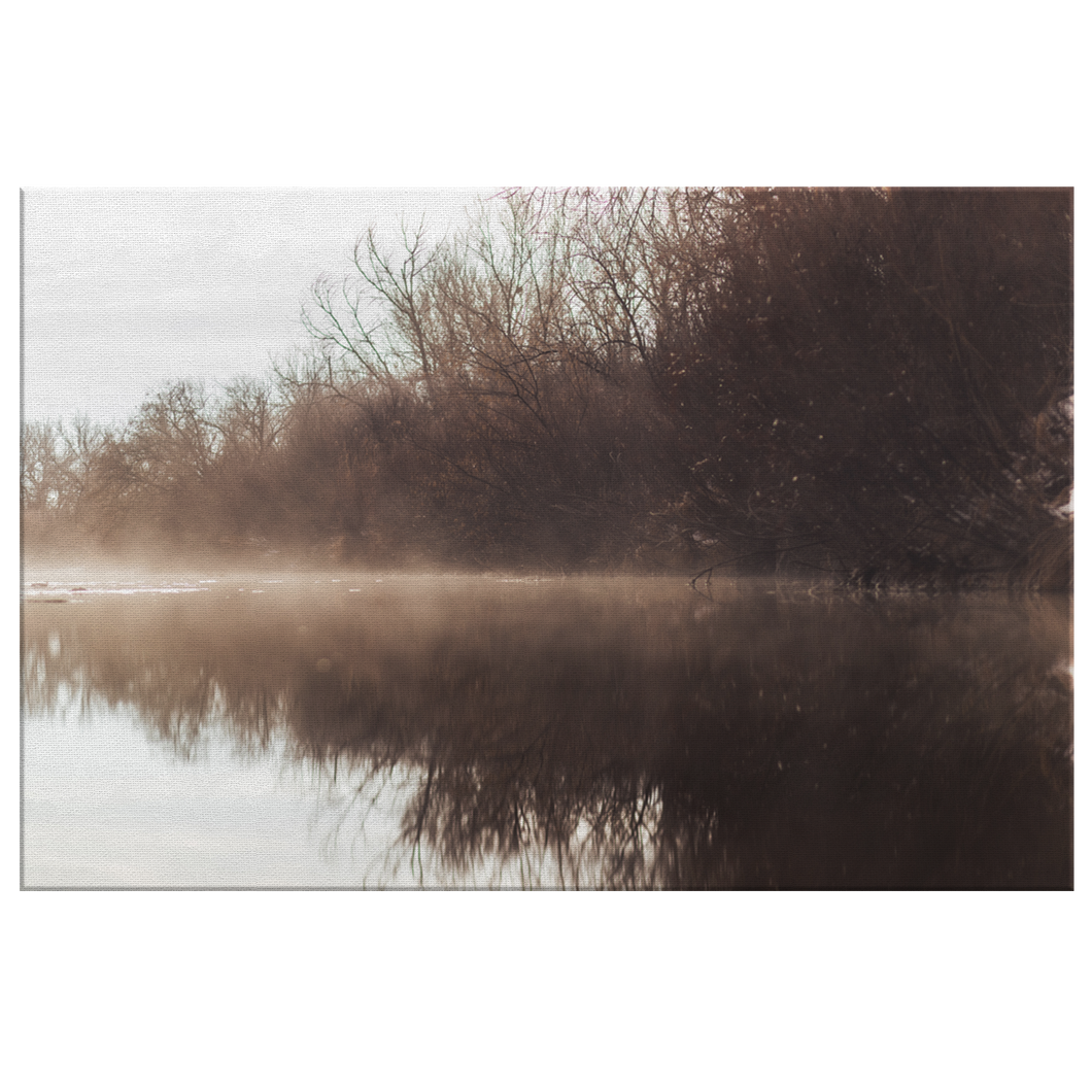 Foggy River - Canvas