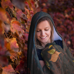 Green Leaves - Hooded Blankets