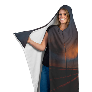 Stormy Sunset - Hooded Blanket