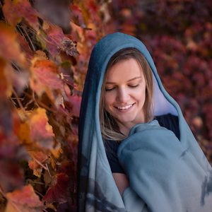 Pink Sunset - Hooded Blanket