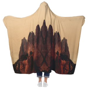 Garden of the Gods edit - Hooded Blanket