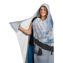 Load image into Gallery viewer, Snowy Mountain - Hooded Blanket