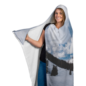 Snowy Mountain - Hooded Blanket