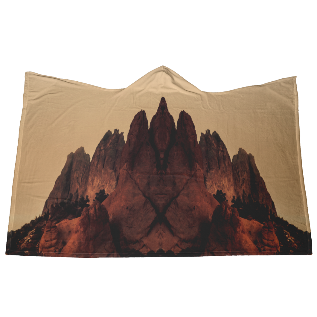 Garden of the Gods edit - Hooded Blanket