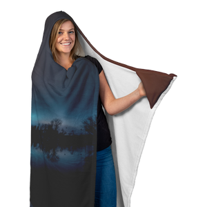 Midnight Pond - Hooded Blanket