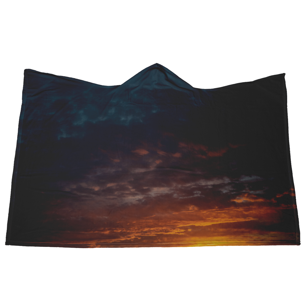 Cloudy Sunset - Hooded Blanket
