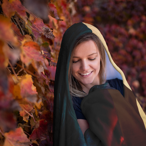 Rainbow Landscape - Hooded Blanket