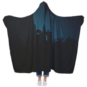 Garden of the Gods at night - Hooded Blanket