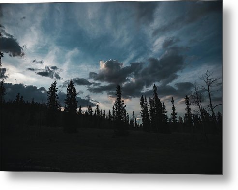 Blue Sunset - Metal Print