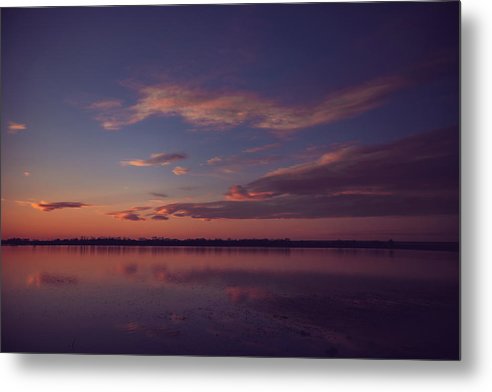 Clouds Reflection - Metal Print