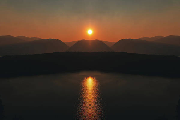 Dillon Reservoir Sunset edit - Print