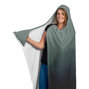 Foggy Mountains - Hooded Blanket