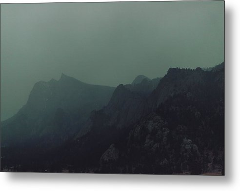 Foggy Mountains - Metal Print