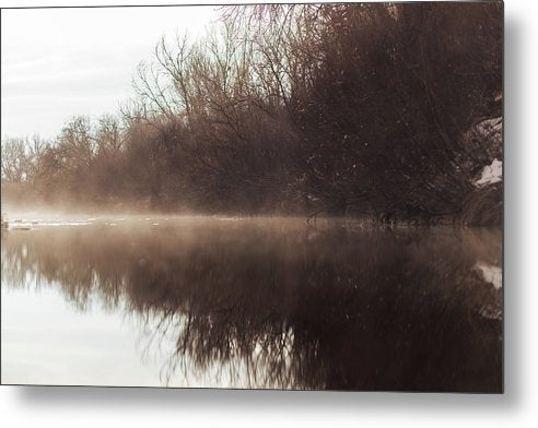 Foggy River - Metal Print