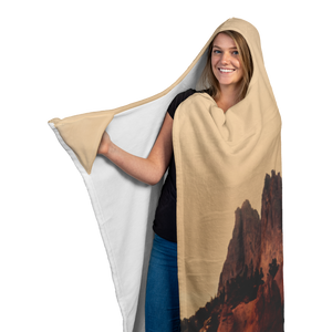 Garden of the Gods edit - Hooded Blanket