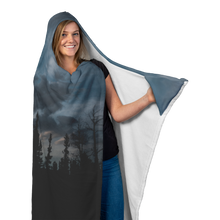 Load image into Gallery viewer, Blue Sunset - Hooded Blanket