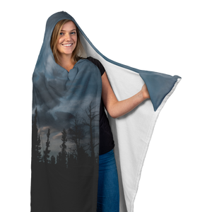 Blue Sunset - Hooded Blanket