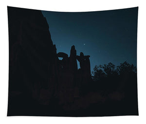 Garden of the Gods at night - Tapestry