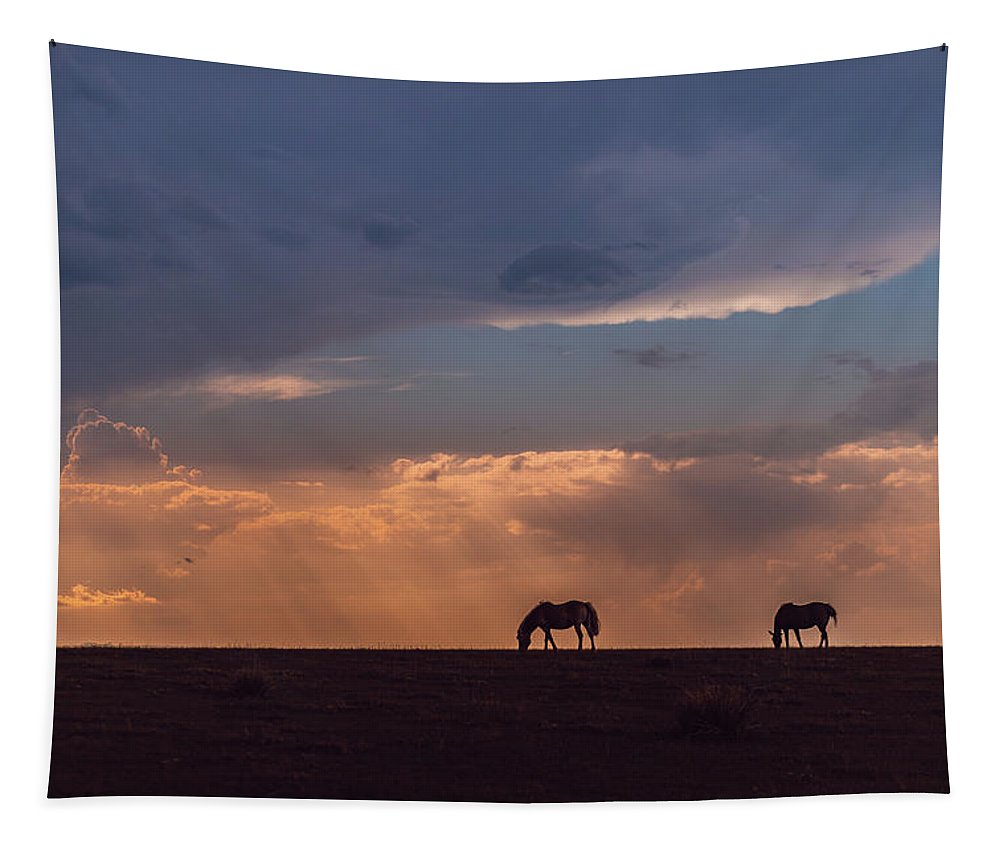 Horses at Sunset - Tapestry