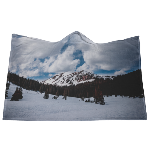 Snowy Mountain - Hooded Blanket