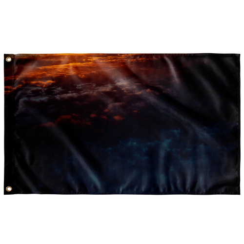 Cloudy Sunset - Flag