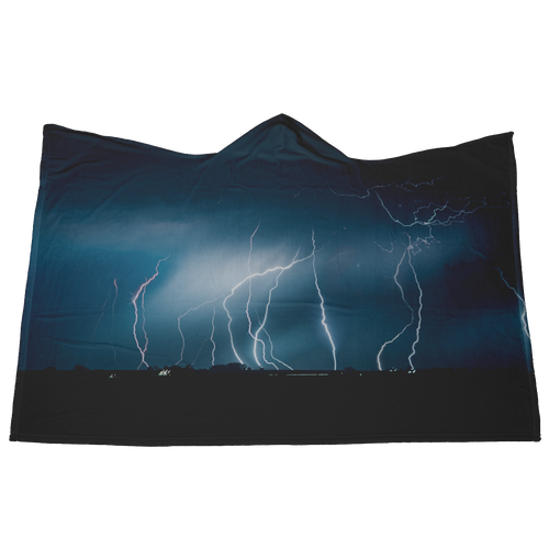 Lightning Strikes - Hooded Blanket