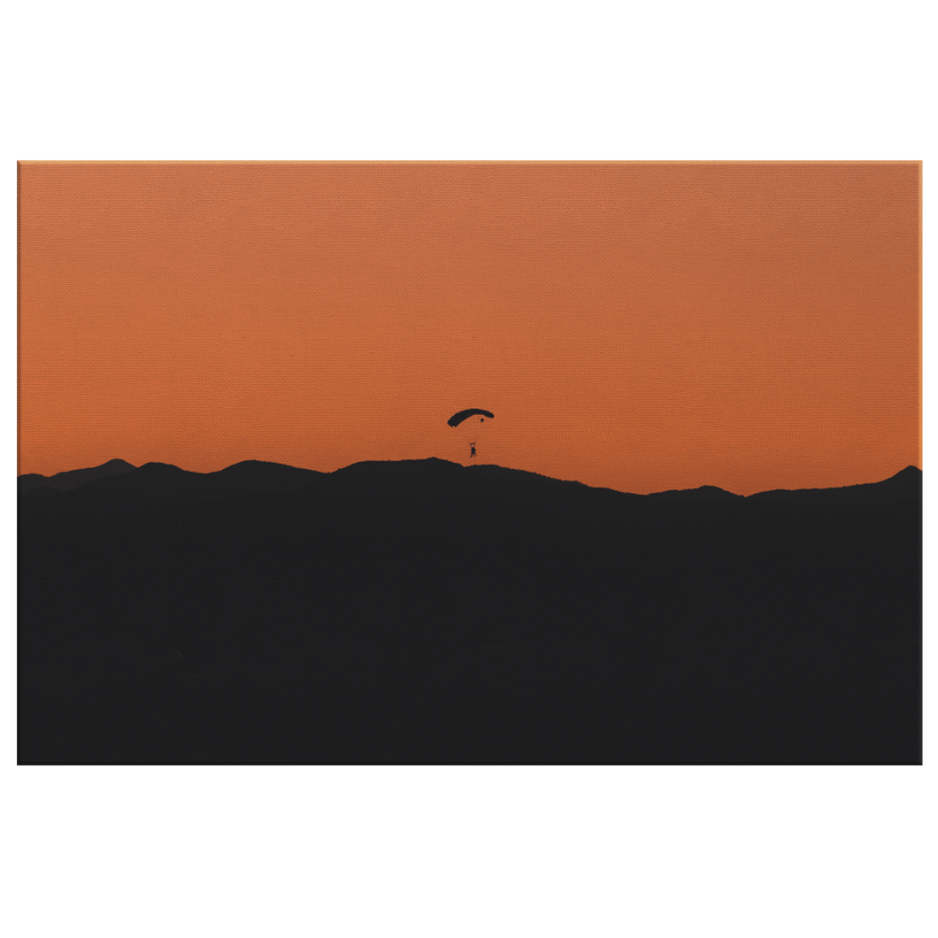 Skydiving Sunset - Canvas