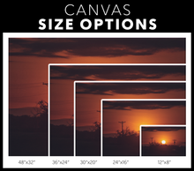 Load image into Gallery viewer, Sunset Powerlines - Canvas