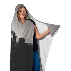 Denver Skyline - Hooded Blanket