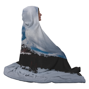 Snowy Mountain - Hooded Blanket